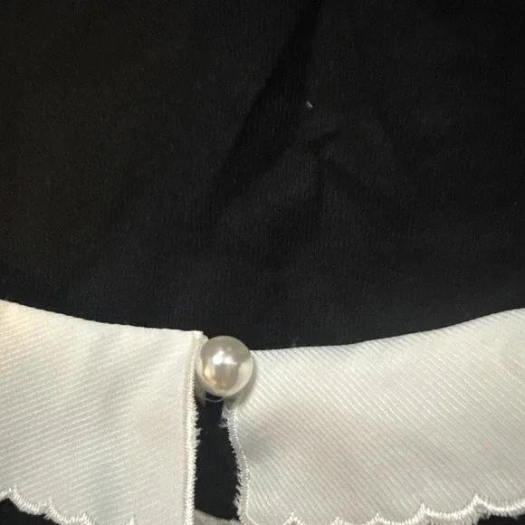 NWT Vilci Milano Women Long Sleeve Sweater With White Colllar Size Small‎ - Picture 5 of 7